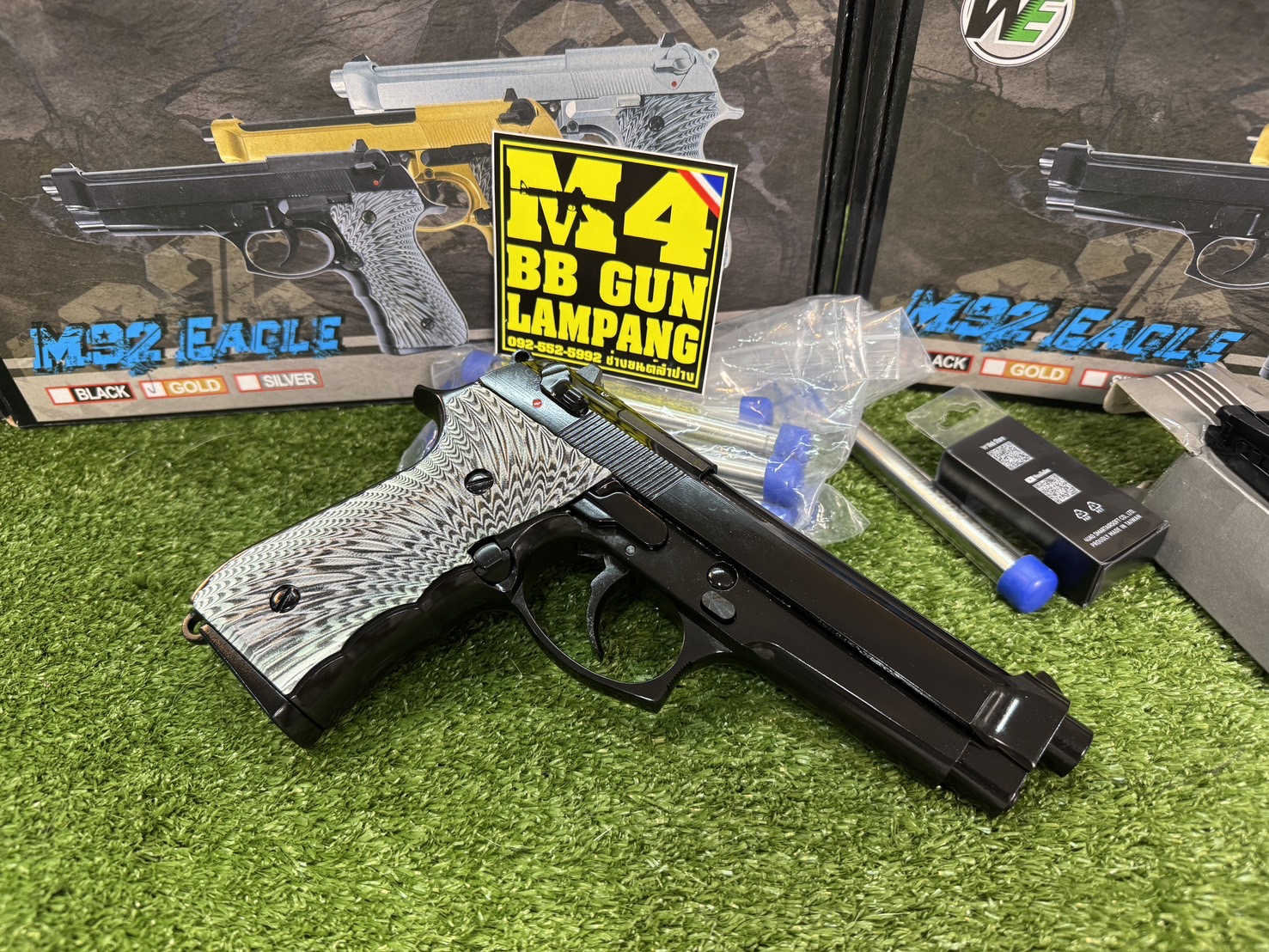 WE M92 EAGLE Full Auto GBB (Black)