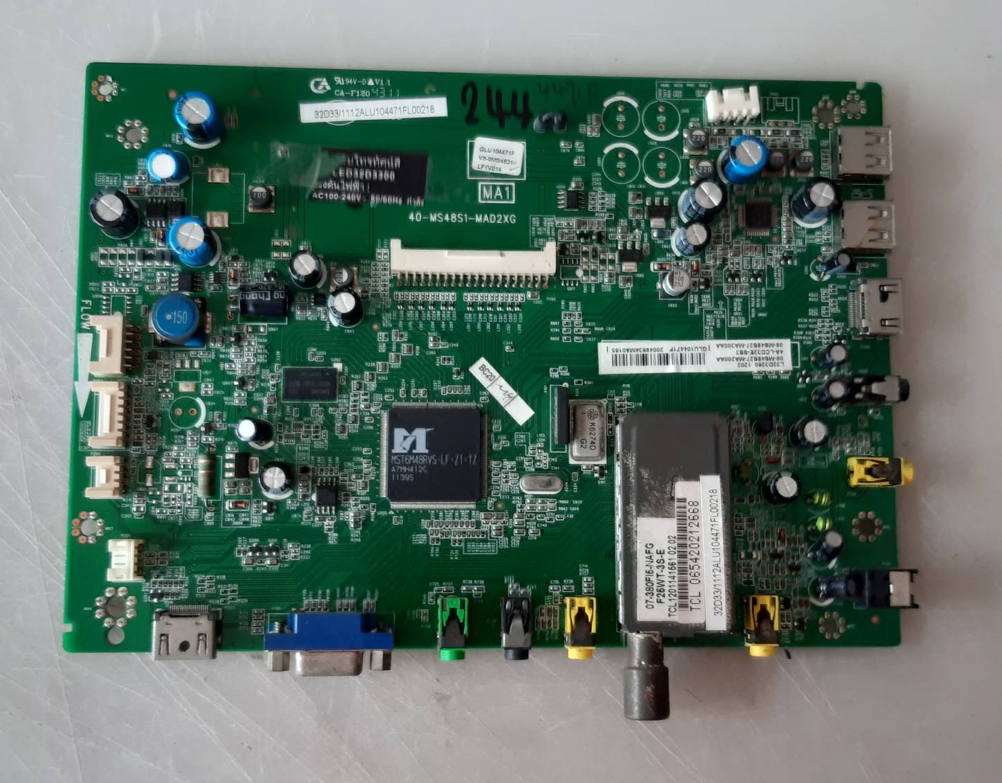 อันที่ 244 TCL L32D3300 ซีสเตร็ม 40-MS48S1-MAD2XG ดีเทสแล้ว