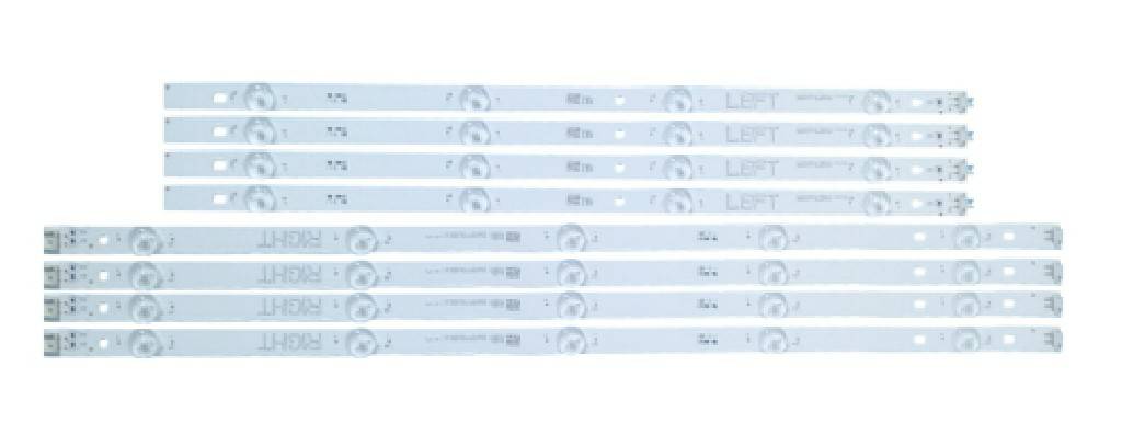 หลอดใหม่อันที่ 298 49UJ632T LG49UF6400 NC490DGG-AAFX1-41CA GAN01-1256A-P1 4แถว 5+4 2ท่อน