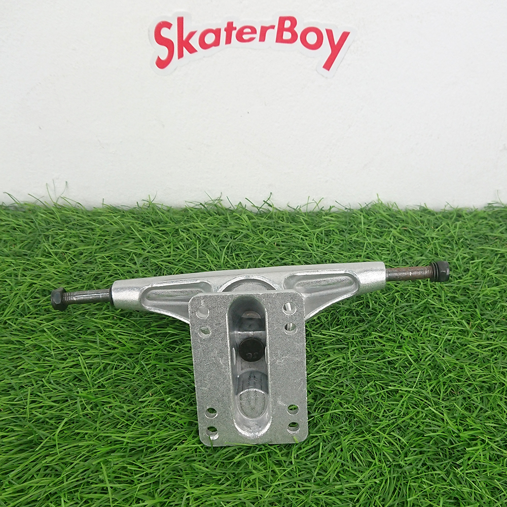 [0306] Surf truck (short spring). Can be fully turned. Bolt holes are threaded. Width 6.25 inches, height 2.5 inches. Great value.