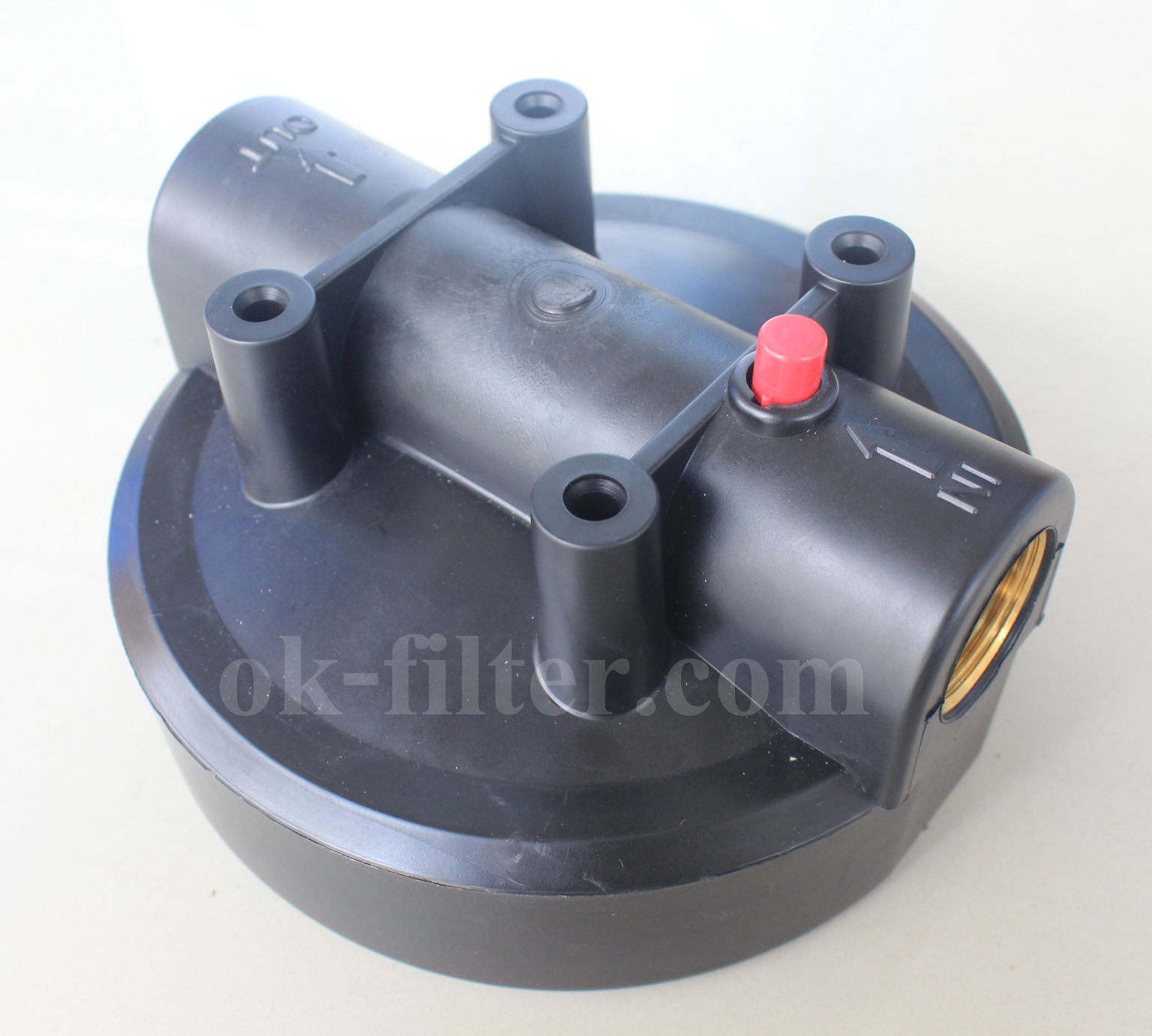 กระบอกกรองน้ำ Housing Big Blue สีน้ำเงิน-ทึบ 10 นิ้ว รูเกลียวทองเหลือง 1 นิ้ว (ครบชุดไม่รวมไส้กรอง) Cascade