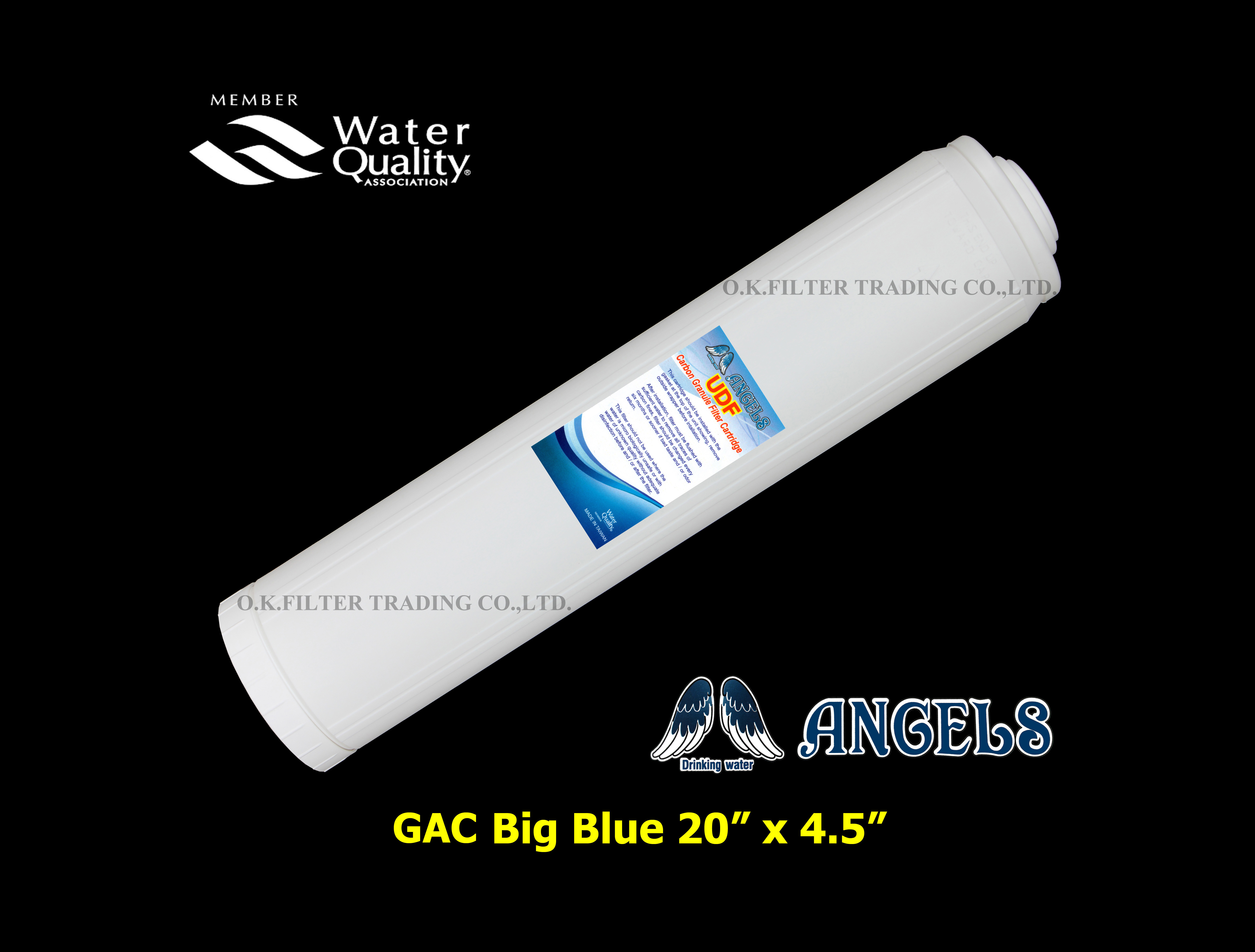 ไส้กรองน้ำ GAC Carbon Big Blue 20 นิ้ว x 4.5 นิ้ว ANGELS