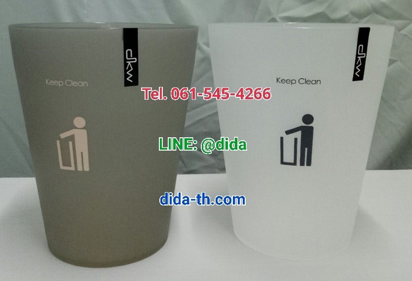 ถังขยะพลาสติกใส ทรงเหลี่ยม 5.5 ลิตร