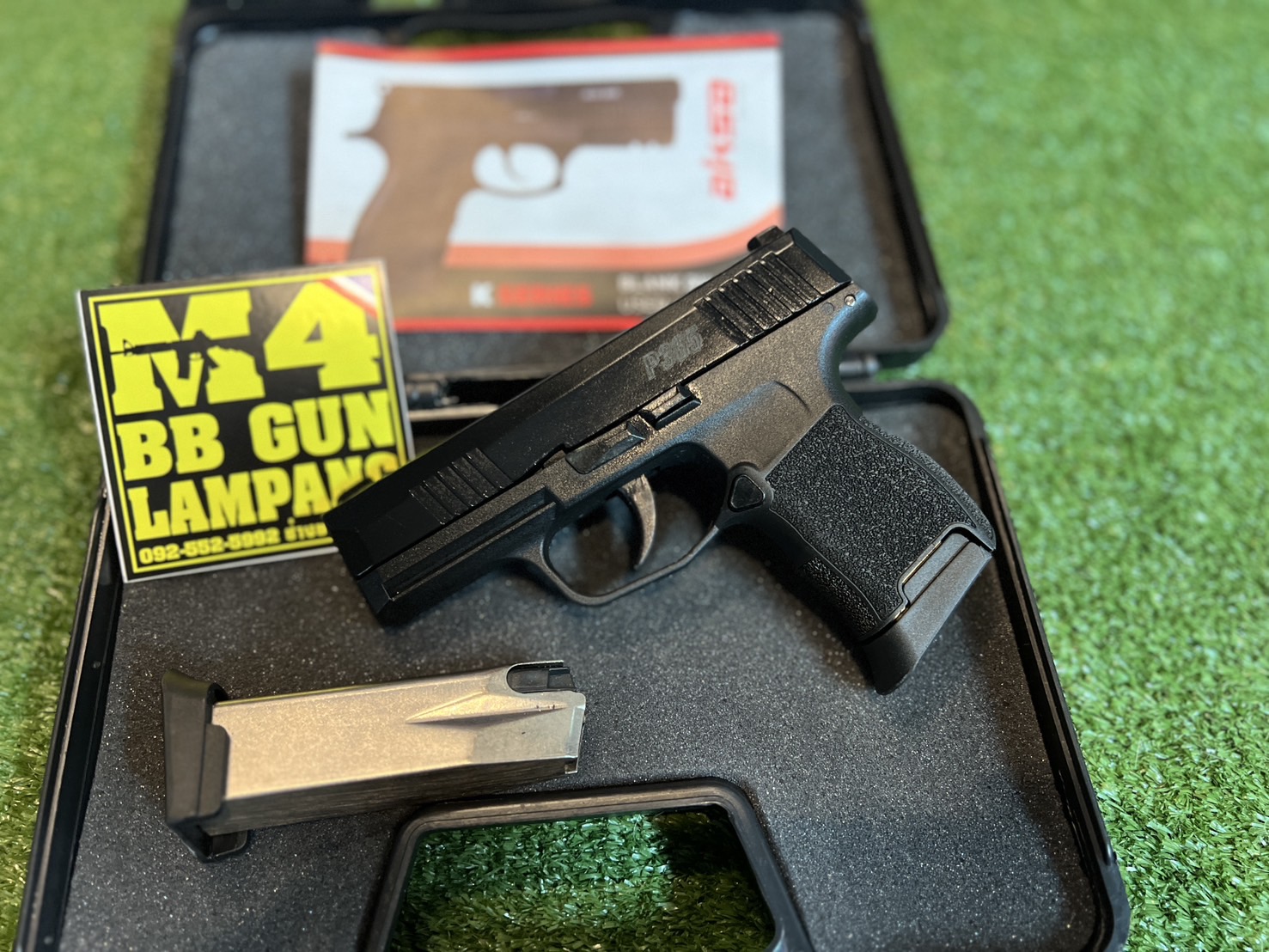 Aksa SIG SAUER P365 9mm. P.A.K. 2 แม็กกาซีน สีดำ
