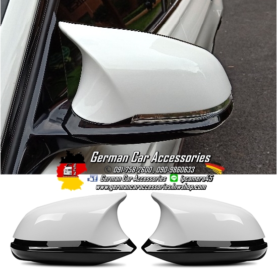 กรอบกระจกสีขาวแบบ6ชิ้น BMW X1 E84 ทรงM
