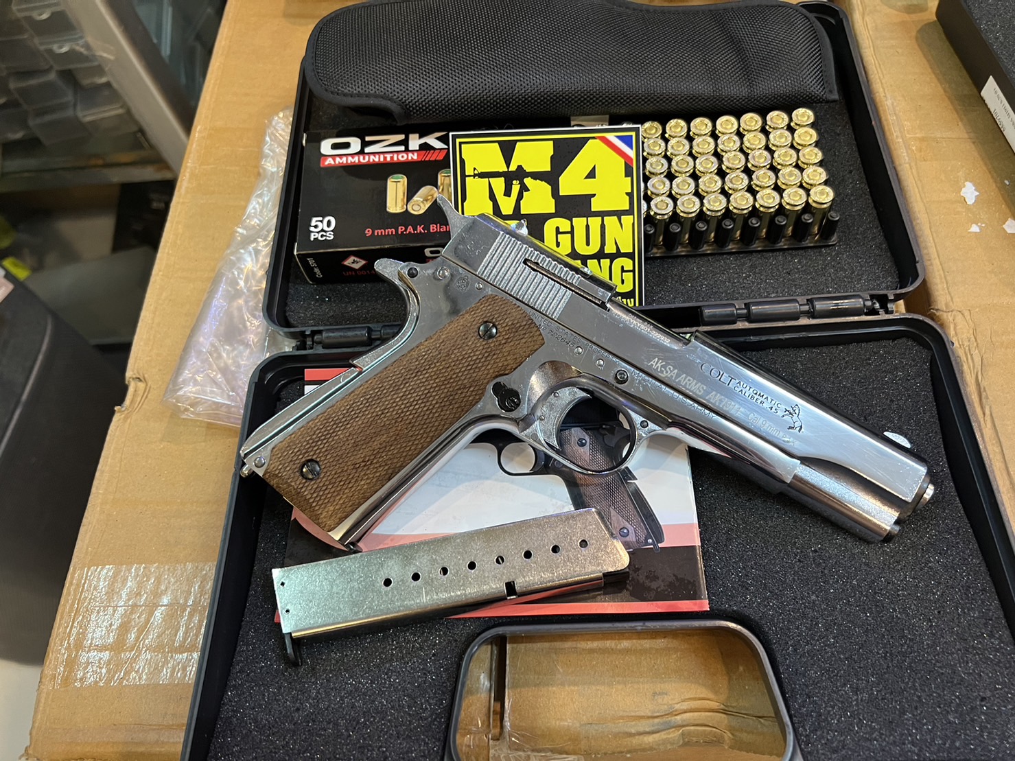 AKSA COLT 1911 ลาย Series 70 สีเงินเงา