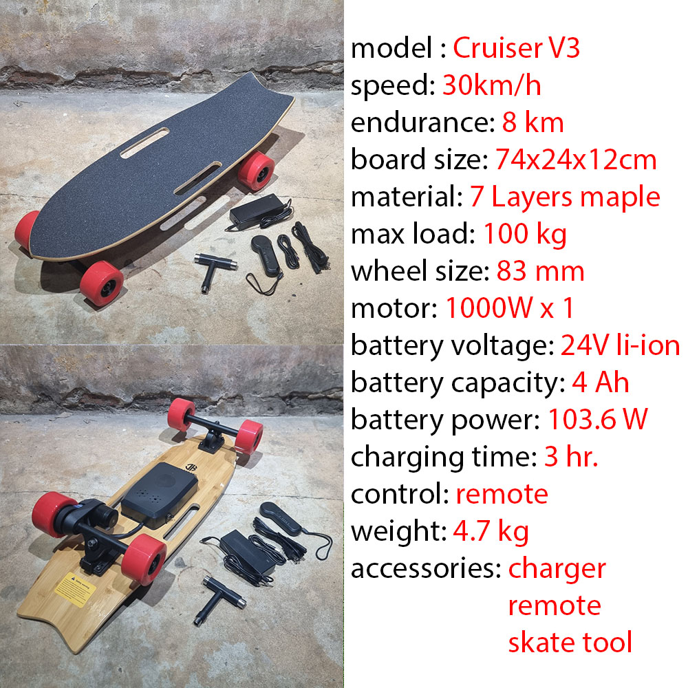 0400 สเก็ตบอร์ดไฟฟ้า รุ่นเล็ก ขนาดเล็ก พกพาง่าย รับประกัน 3เดือน มีหลายรุ่นให้เลือก มีอะไหล่เปลี่ยน