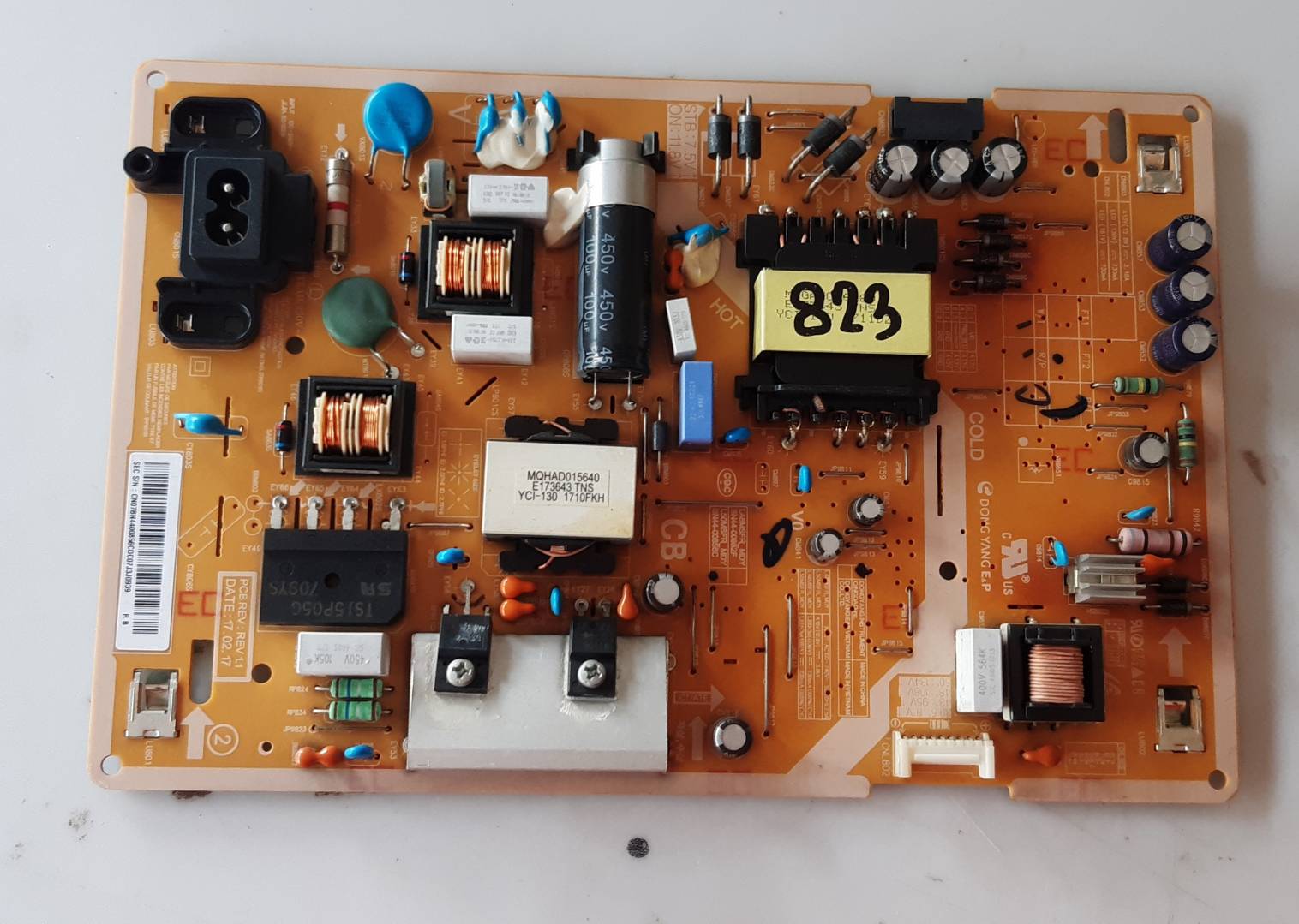 อันที่ 823 Samsung UA49J5200 ซัฟฟลาย BN44-00856C ดีเทสแล้ว