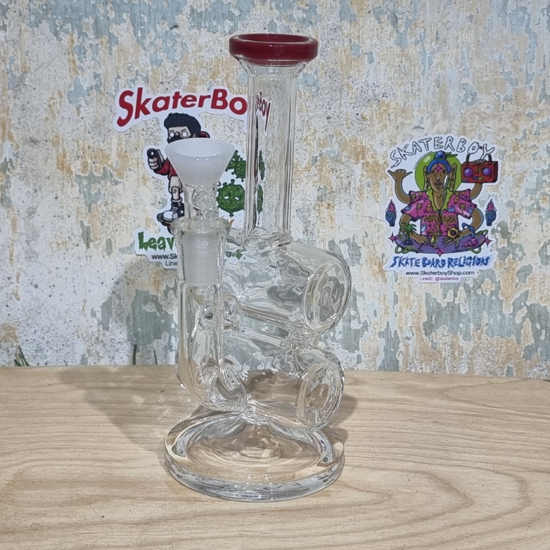 [1004] แจกันขนาดเล็ก 14mm สูง 6.5นิ้ว ข้อต่อในตัว แก้วหนา พกง่าย