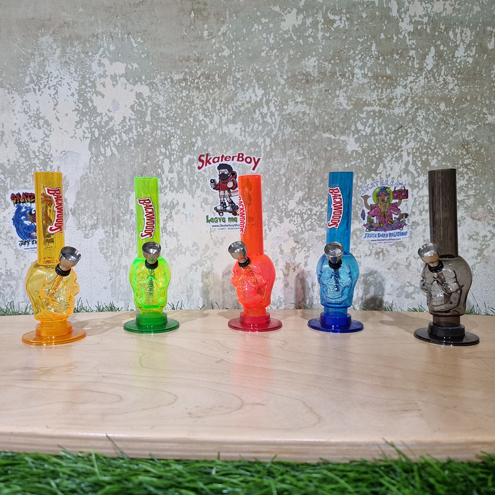 [1004] ท่ออเนกประสงค์ ขนาดพกพา สูง6นิ้ว ลายหัวกระโหลก พร้อมตะแกรงกรอง