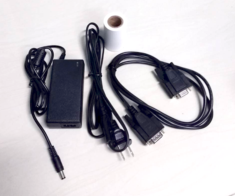 Thermal printer รุ่น RP58II ใช้กระดาษความร้อนกว้าง 57 มม., เชื่อมต่อด้วยสัญญาณ RS232