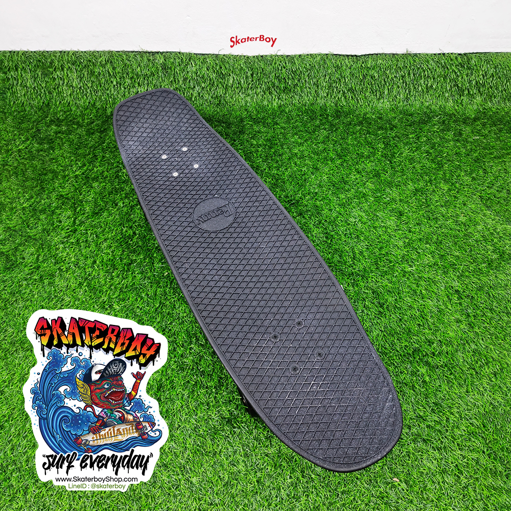0202 สเก็ตบอร์ด Penny 32" street cruiser แปลง surfskate ใส่ Waterborne หลังไม้ Street surf skateboard