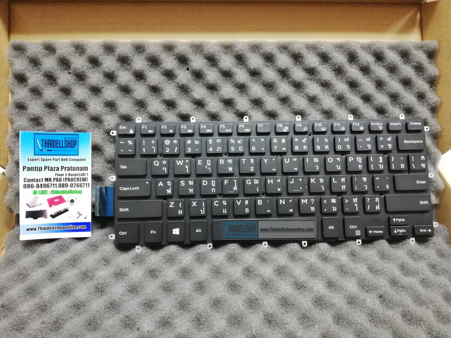 Keyboard Dell inspiron 14 7460 T/E มีไฟ DPN : 9GW79 K9GT3 ของแท้จากศูนย์ Dell