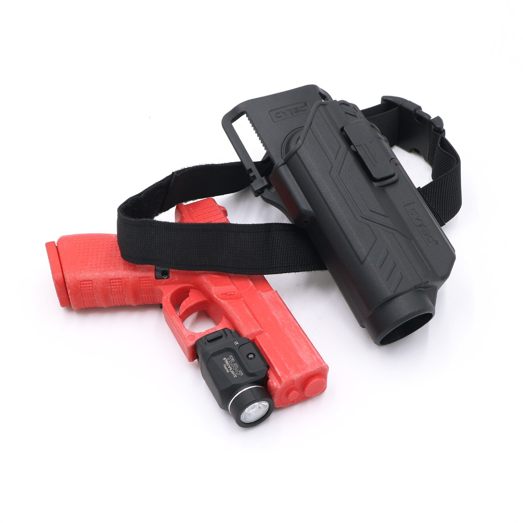 ซองปืน G19 ติดไฟฉาย + เพลทลดต่ำ Cytac (K980)