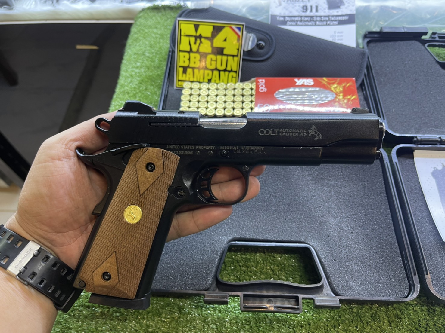 KUZEY M1911 ลาย Government ลำกล้อง 5" ดำ