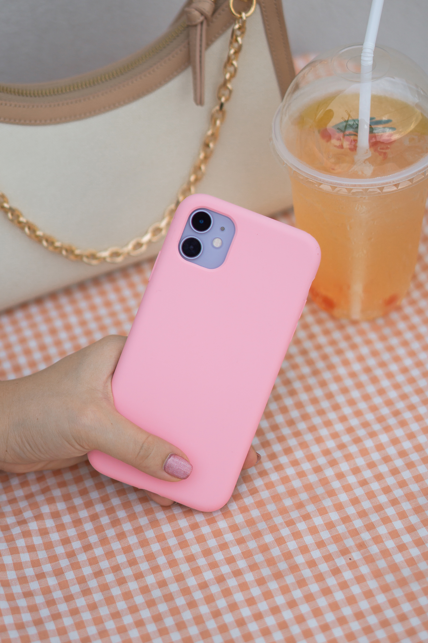 Silicone Case (pink milk colors) ** สำรองสี 1 สีกันหมด **