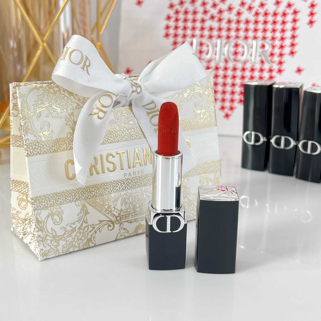 ลิปสติก Dior Rouge Lipstick 1.5g # 777 Fahrenheit