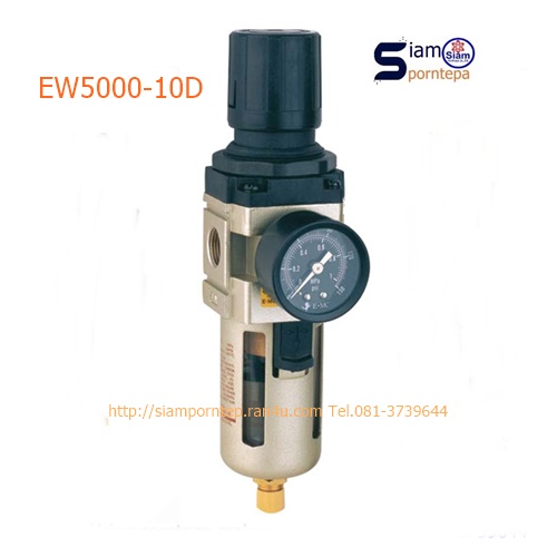 EW5000-10D Filter regulator 1 Unit size 1" Auto อัตโนมัติ Pressure 0-10 bar กรอง ระบาย น้ำ ฝุ่น ส่งฟรีทั่วประเทศ
