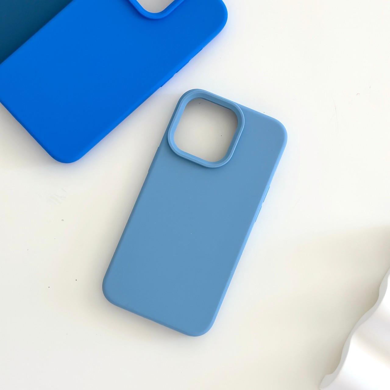 Silicone premium Case v.2 (stone blue colors)