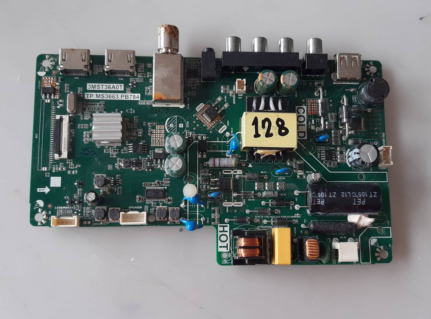 อันที่ 128 TCL 32D2940 ซีสเตร็ม 3MST36A0T TP.MS3663.PB784 ดีเทสแล้ว