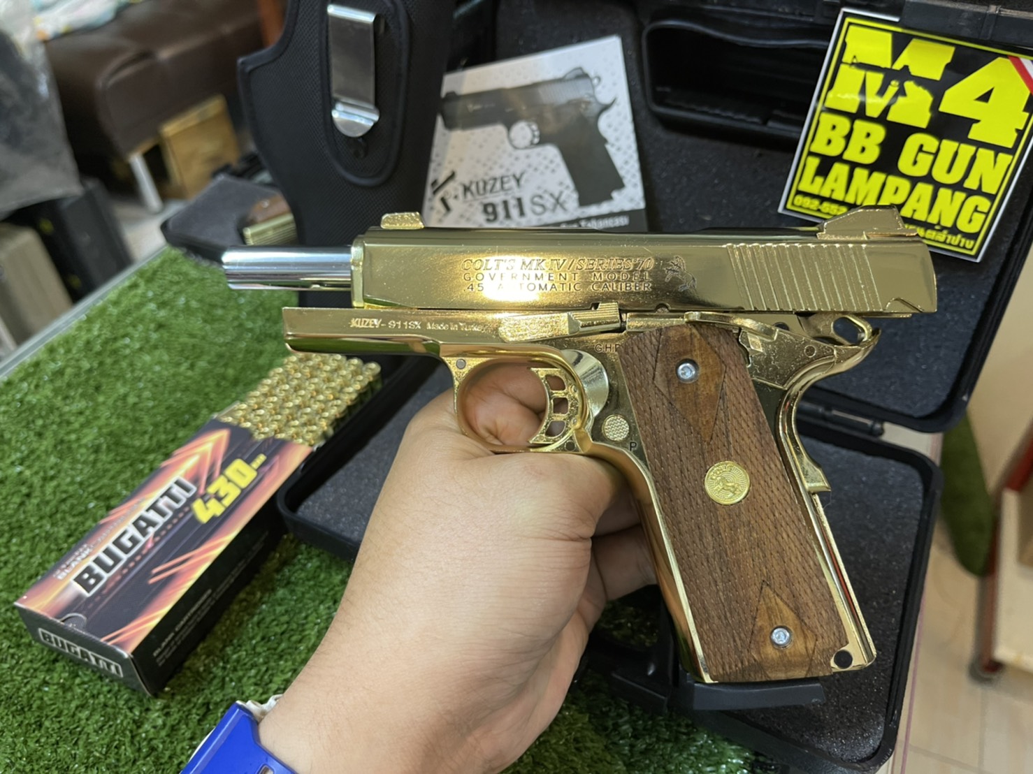 KUZEY M1911 ลาย Series 70 ลำกล้อง 4" ทอง
