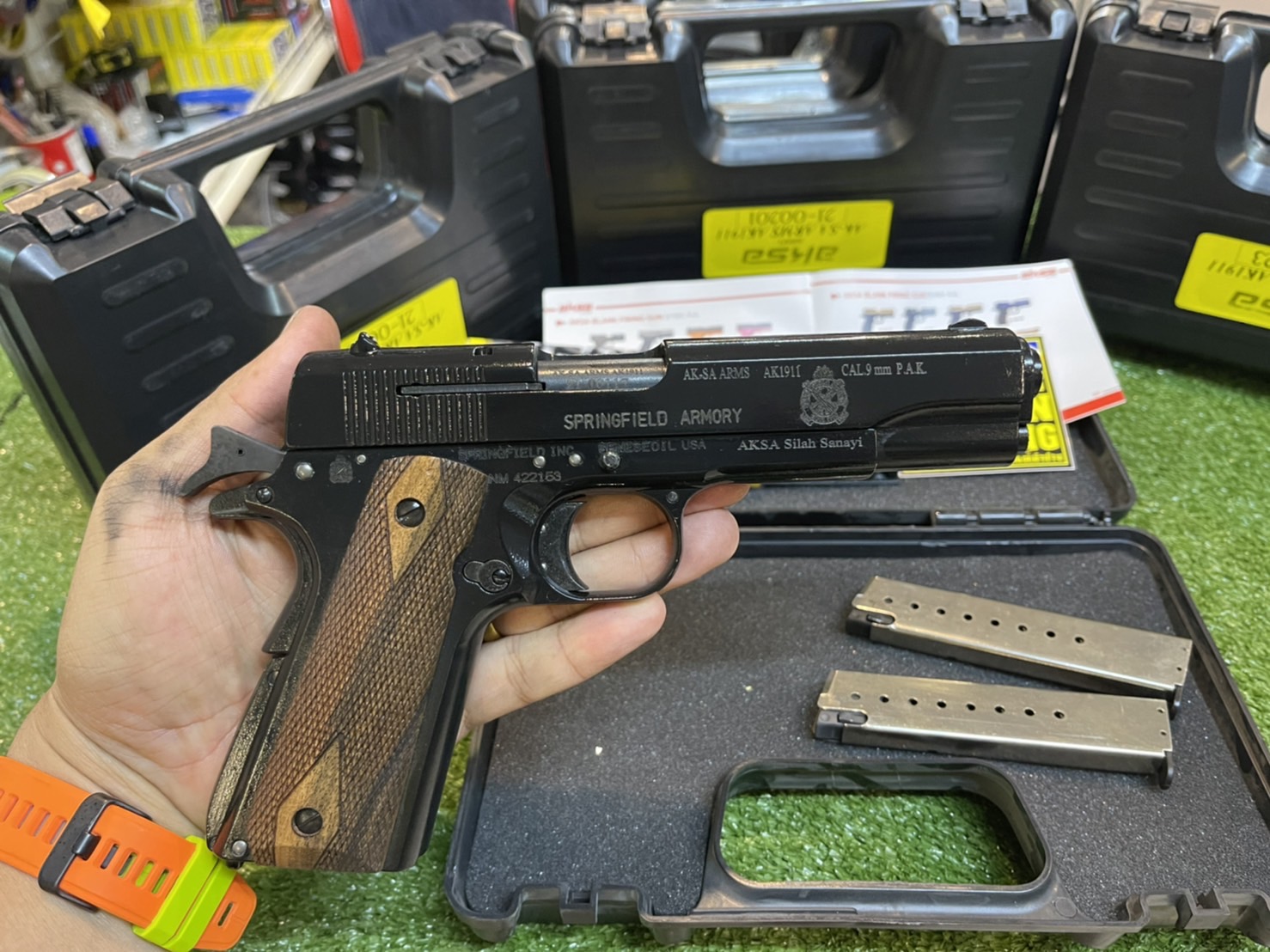 AKSA COLT 1911 ลาย Spring Field สีดำ