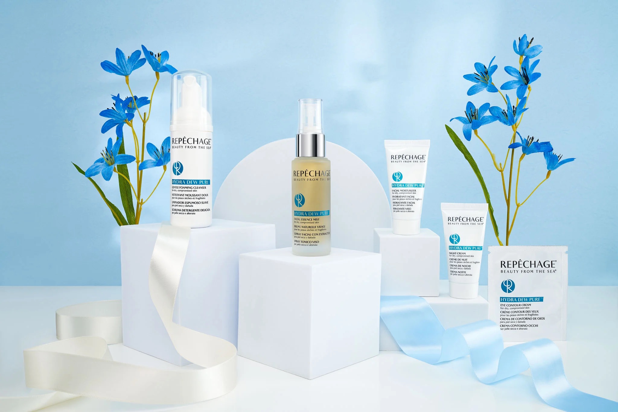 Repechage Hydra Dew Pure Starter Collection (Dry, Compromised Skin) เซ็ทบำรุงผิวขนาดทดลองสำหรับผิวผสมไปทางแห้ง 0 กก.