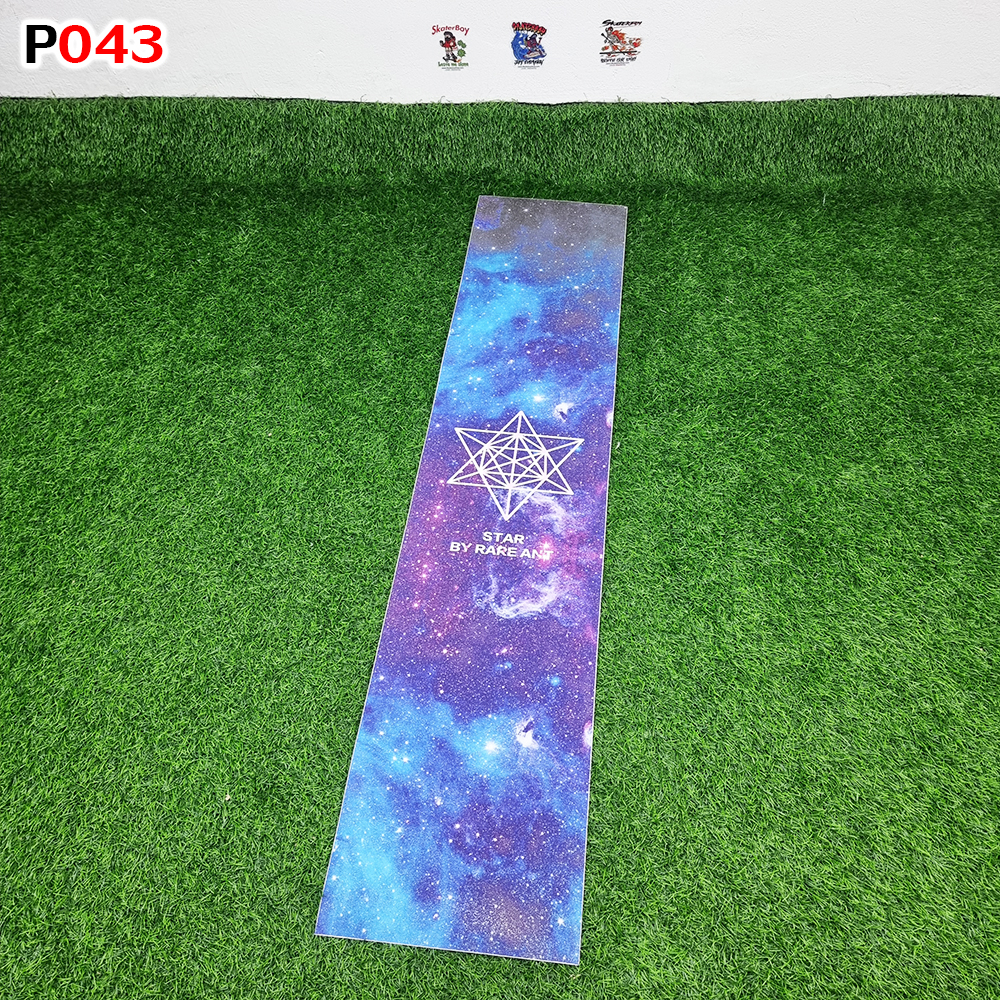 0303 สติ๊กเกอร์ กระดาษทราย 120x26 cm สำหรับ สเก็ตบอร์ด เซิร์ฟสเก็ต ลองบอร์ด Graphic Grip Tape skateboard longboard surf skate