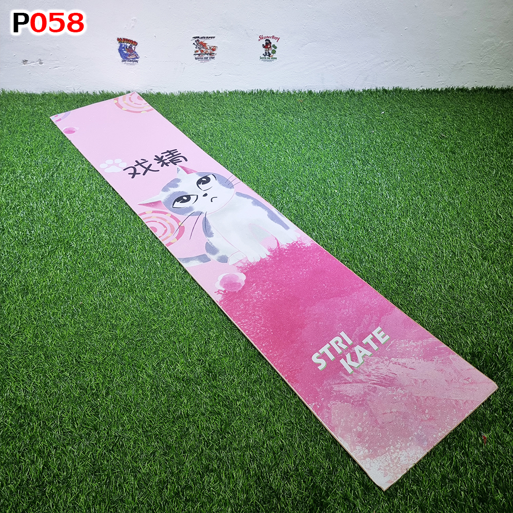 0303 สติ๊กเกอร์ กระดาษทราย 120x26 cm สำหรับ สเก็ตบอร์ด เซิร์ฟสเก็ต ลองบอร์ด Graphic Grip Tape skateboard longboard surf skate
