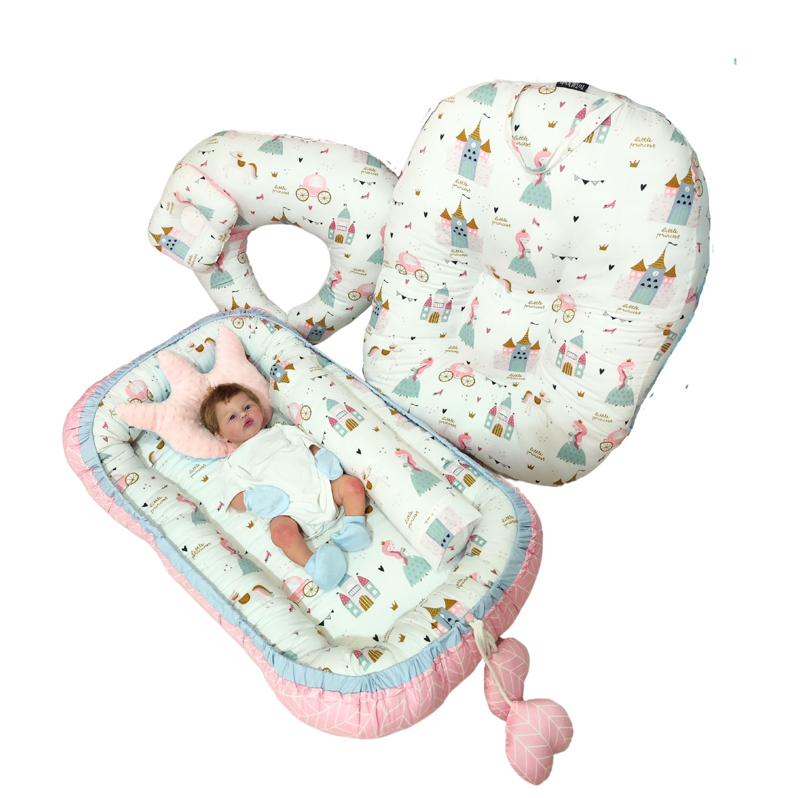 ชุดเตรียมคลอด ชุดที่นอนเบาะไข่ จัดเซตกันหมอนกันแหวะนมและหมอนรองให้นม