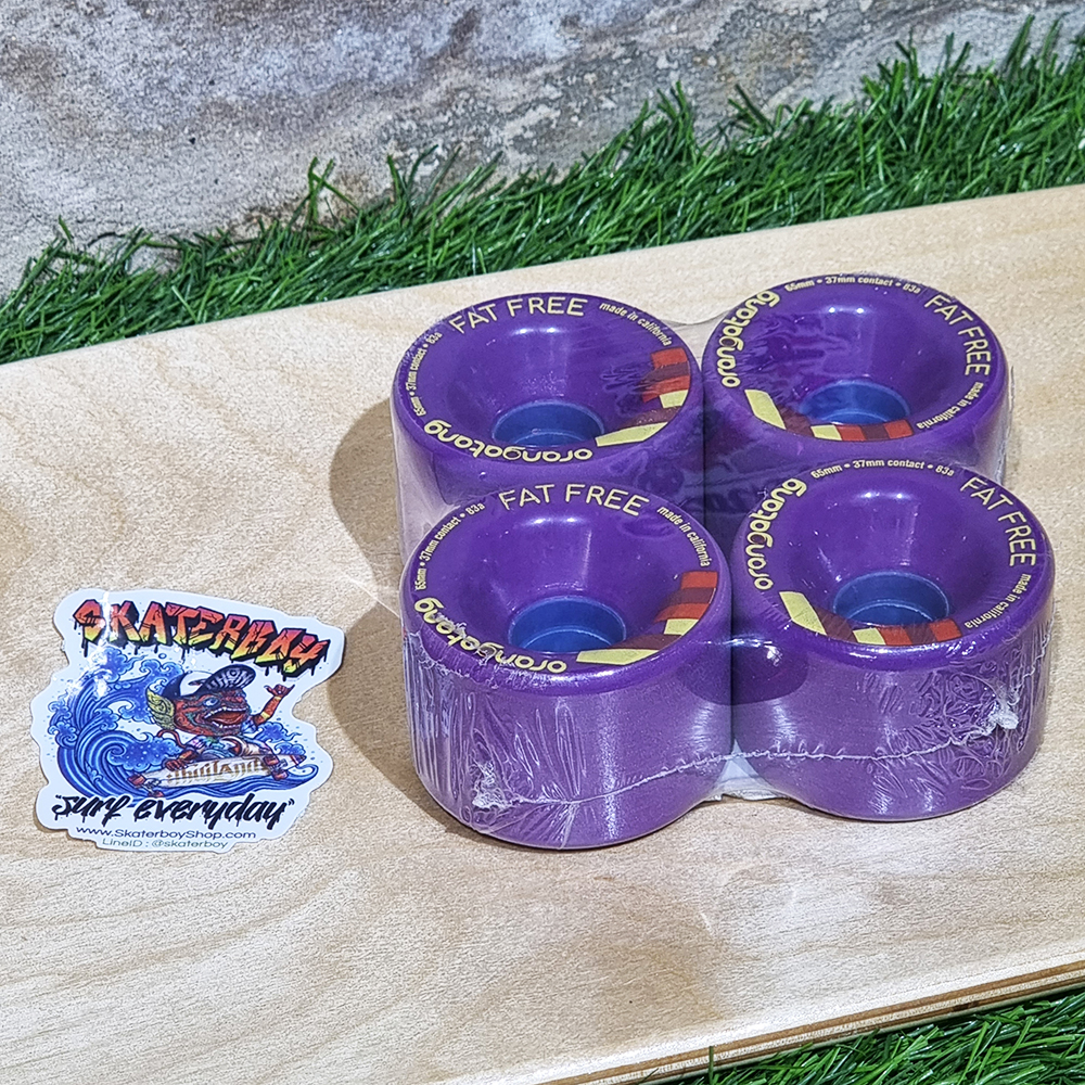[0316][US] ล้อสเก็ตบอร์ด Orangatang รุ่น FAT FREE 65x37mm 77-86A ฟ้า ส้ม ม่วง เหลือง