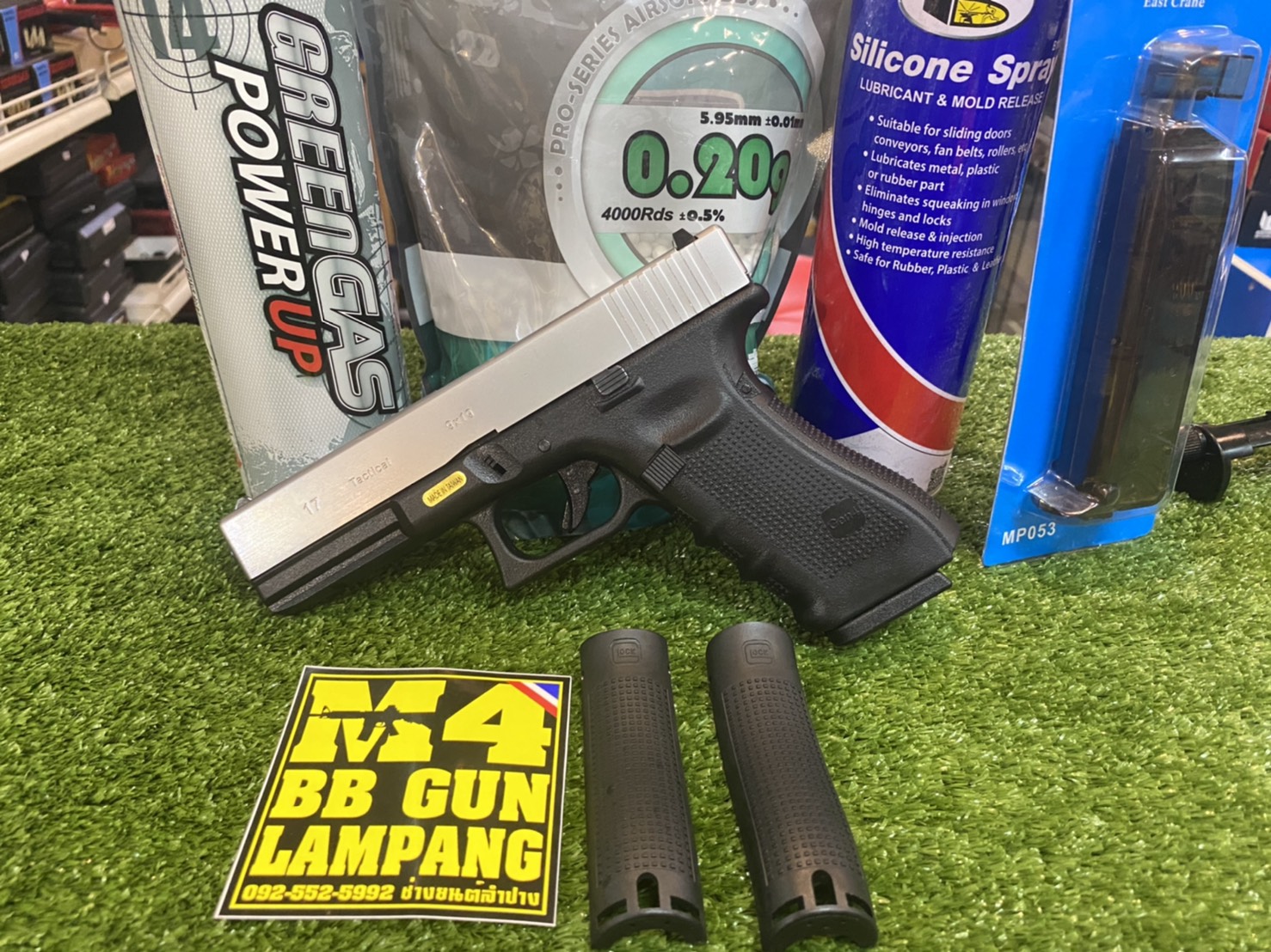 WE G17 Glock 17 Gen4 - สีเงิน