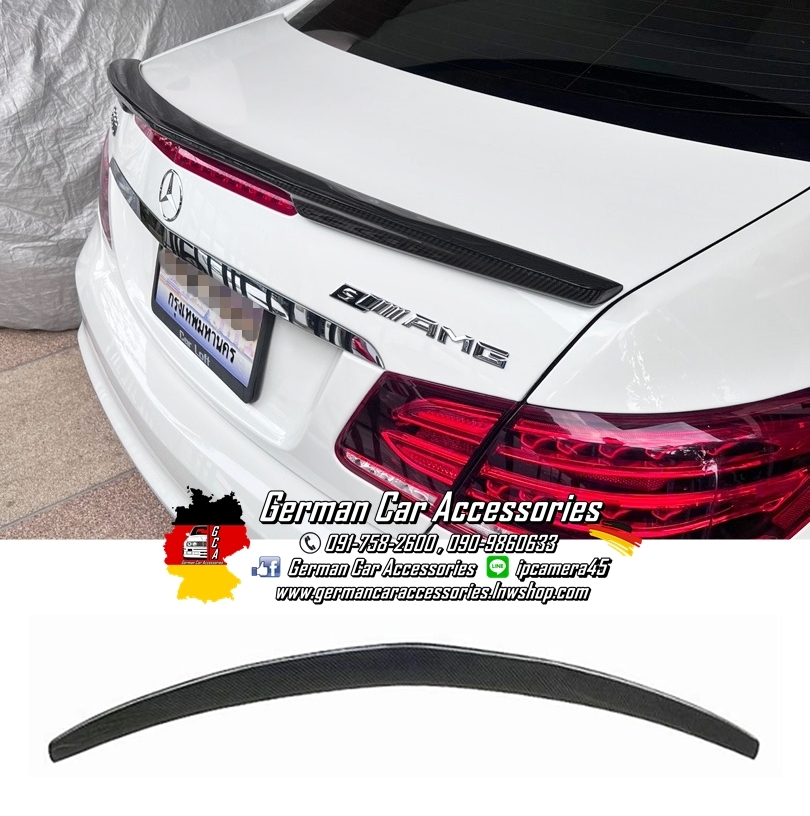 Spoiler Dry Carbon ทรงAMG Benz W207 2ประตู