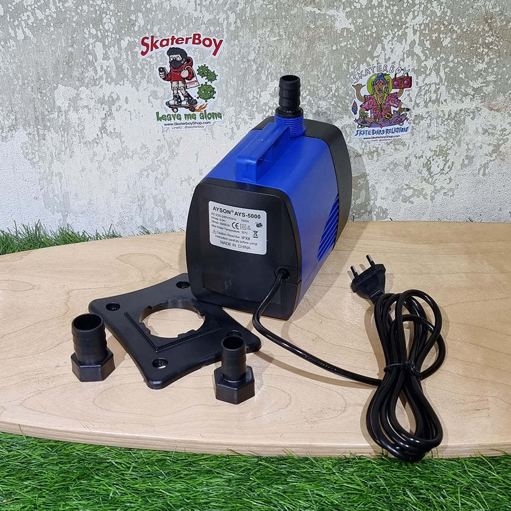 [1001] ปั้มน้ำขนาดเล็ก ตู้ปลา รดน้ำต้นไม้ 30W 75W 150W ข้อต่อ19mm