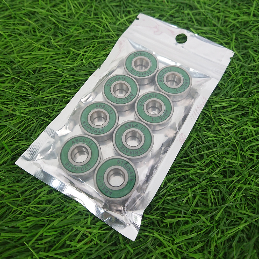 0318 แบริ่ง ลูกปืนล้อ เซิร์ฟสเก็ต ลองบอร์ด ครุยเซอร์ ชุด8ชิ้น surf skate longboard roller inline S608 ABEC-11 bearing