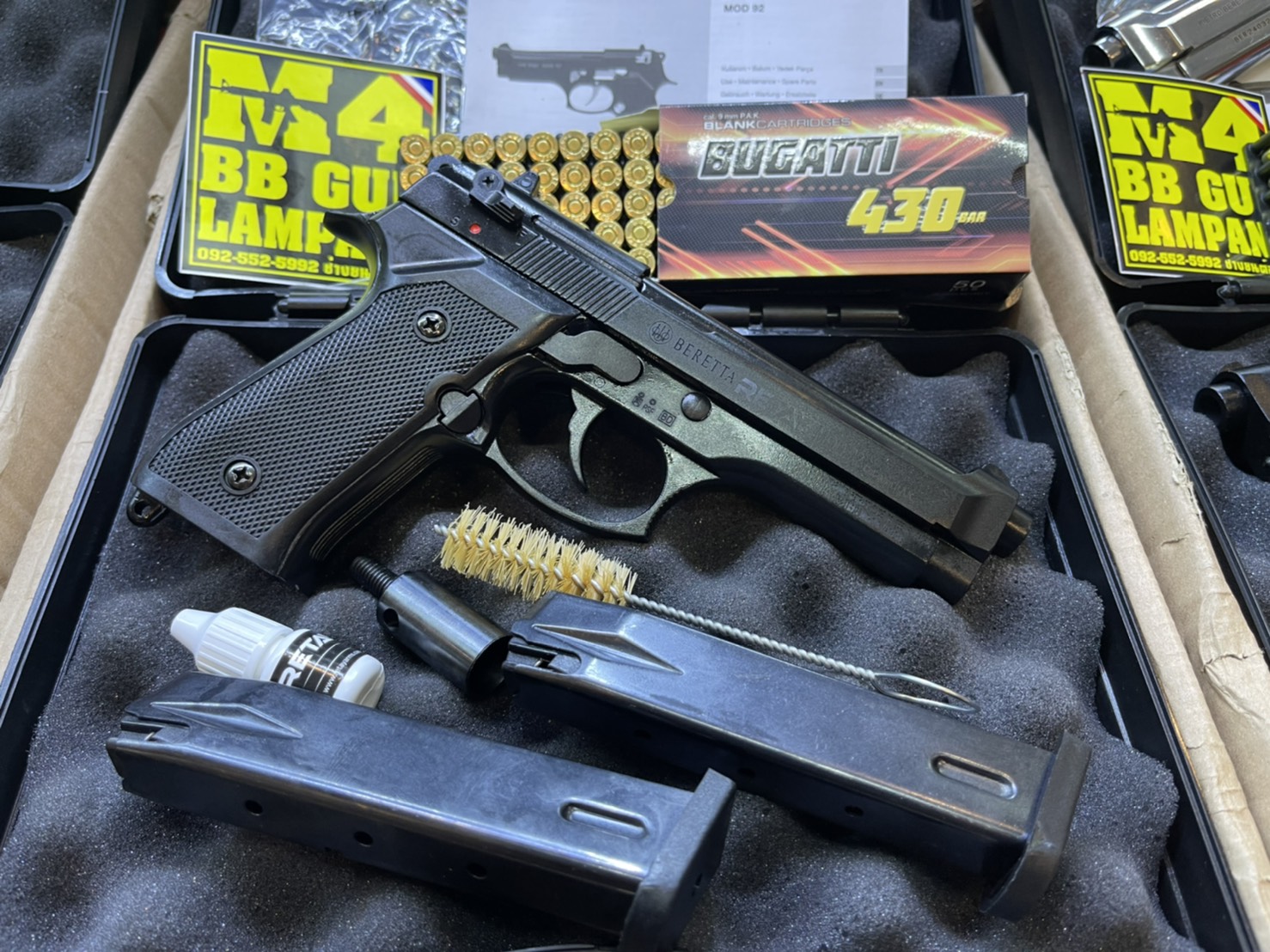 RETAY บาเรทต้า MOD 92 ดำ ด้าม ดำ