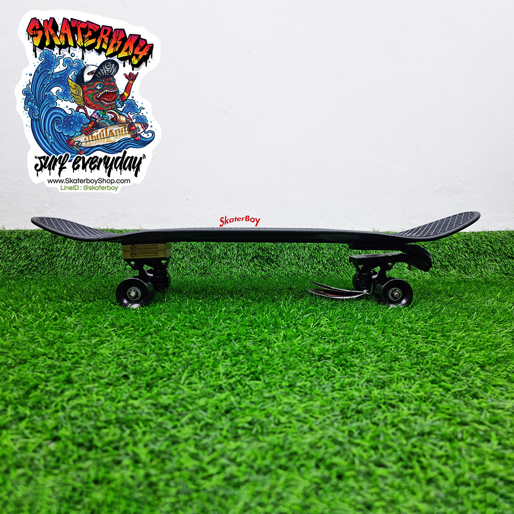 0202 สเก็ตบอร์ด Penny 32" street cruiser แปลง surfskate ใส่ Waterborne หลังไม้ Street surf skateboard