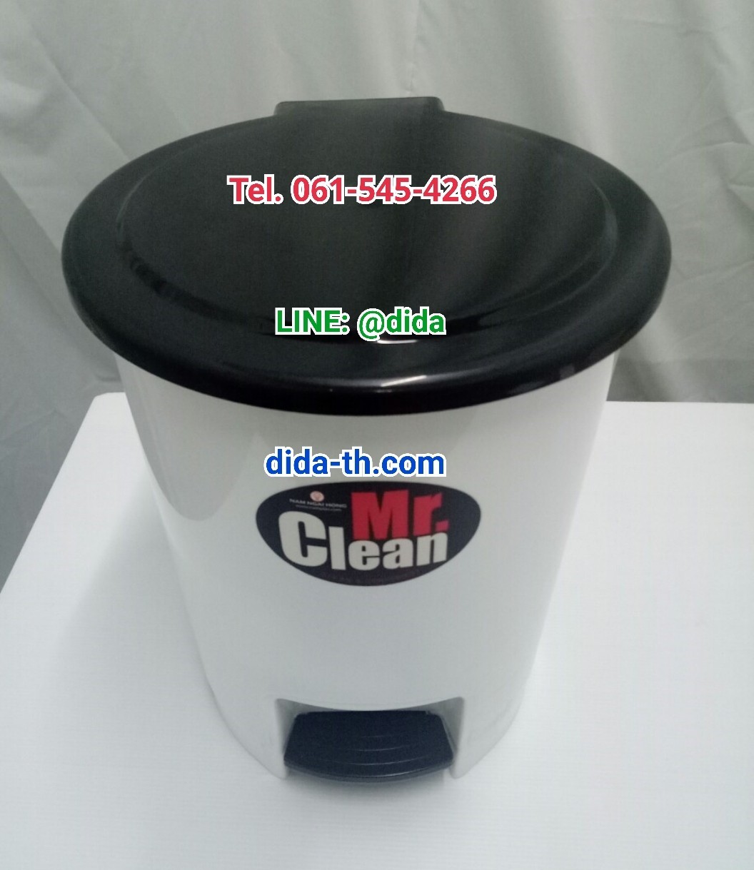 ถังขยะเท้าเหยียบ ทรงกลม 12 ลิตร