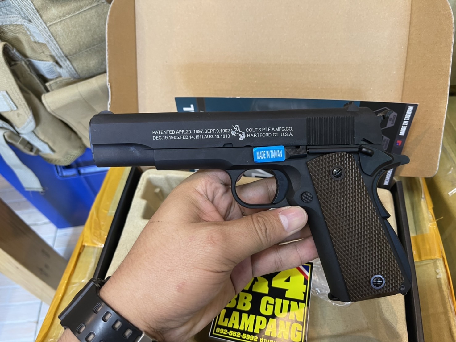 WE - Colt M1911A1 สีดำ