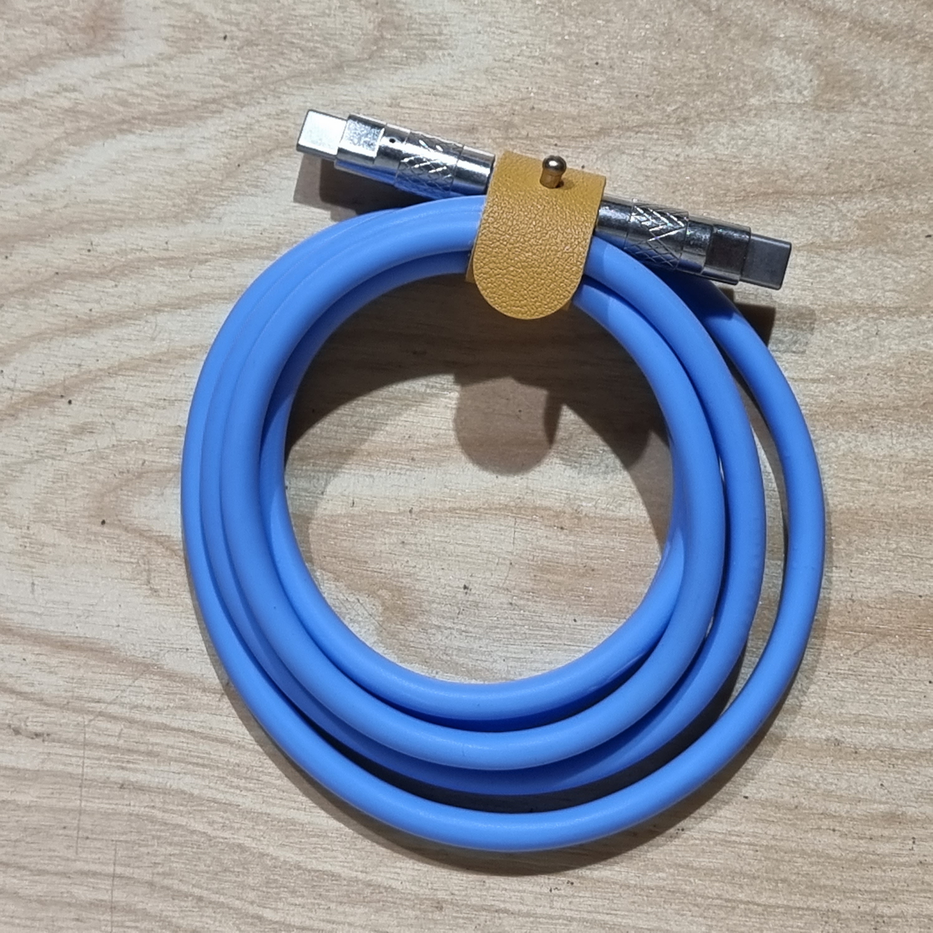 [1300] สาย Silicone รองรับ120W 6A ชาร์จเร็ว type c to type c หนา6มิล ทนทาน ใช้ได้นาน