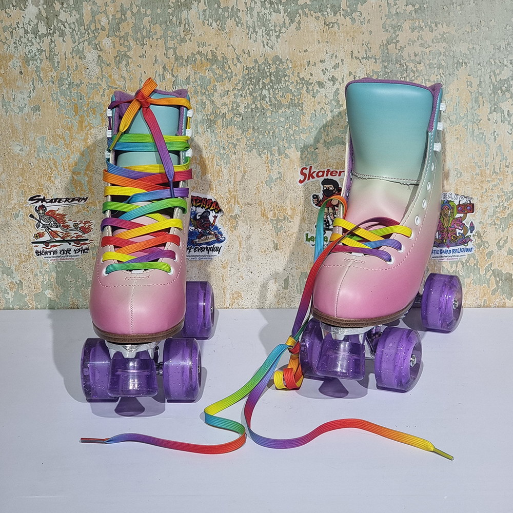 0231 รองเท้า Roller skate ผิวมัน ส้นสูง สำหรับผู้ใหญ่ คุณภาพดี