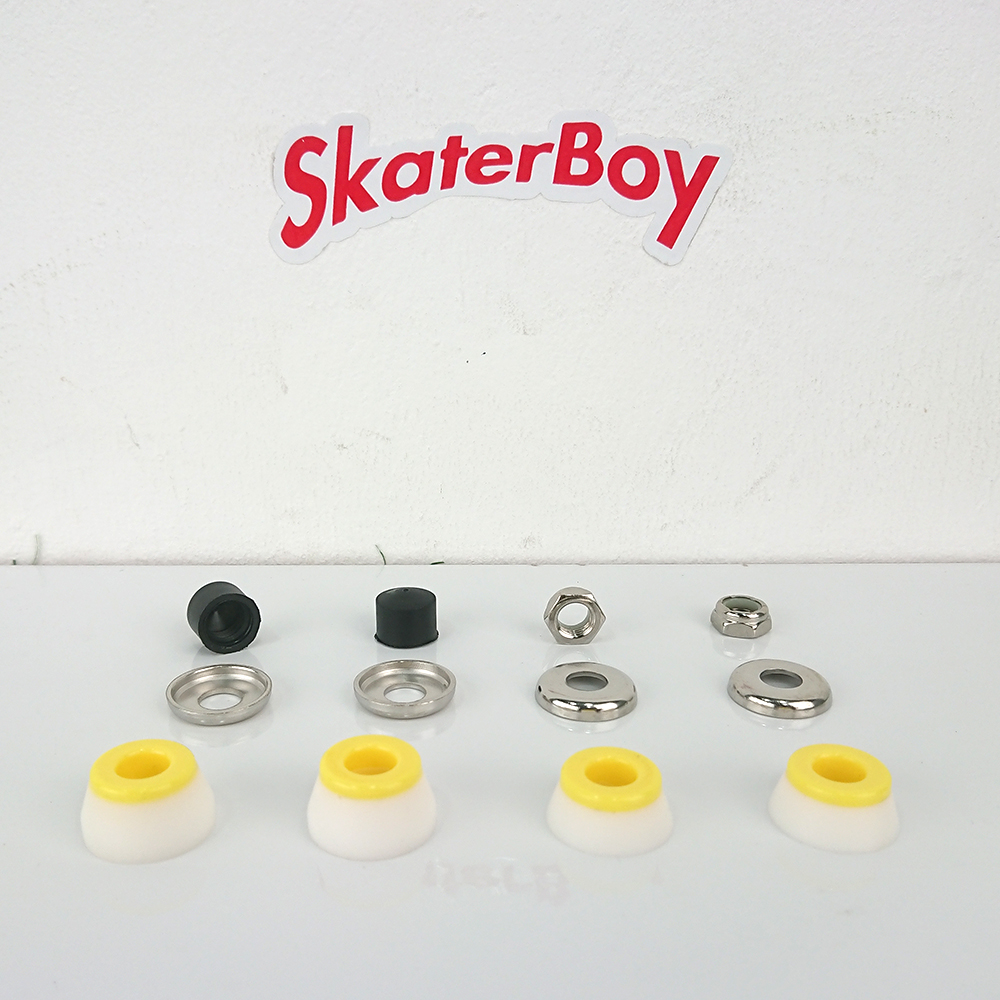 [0312] ลูกยางบูชชิ่ง S5 SM S7 สำหรับทรัค street skate คุณภาพดีจาก RareAnt ทรงกรวย4ชิ้น(pivot16mm)