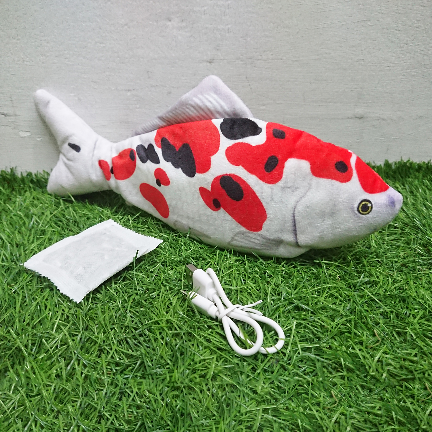 [1100] ของเล่นแมว ปลาสด ดิ้นได้ เลือกได้ 16 สายพันธุ์ ชาร์จ USB ฟรี ซอง Catnip ตำแยแมว