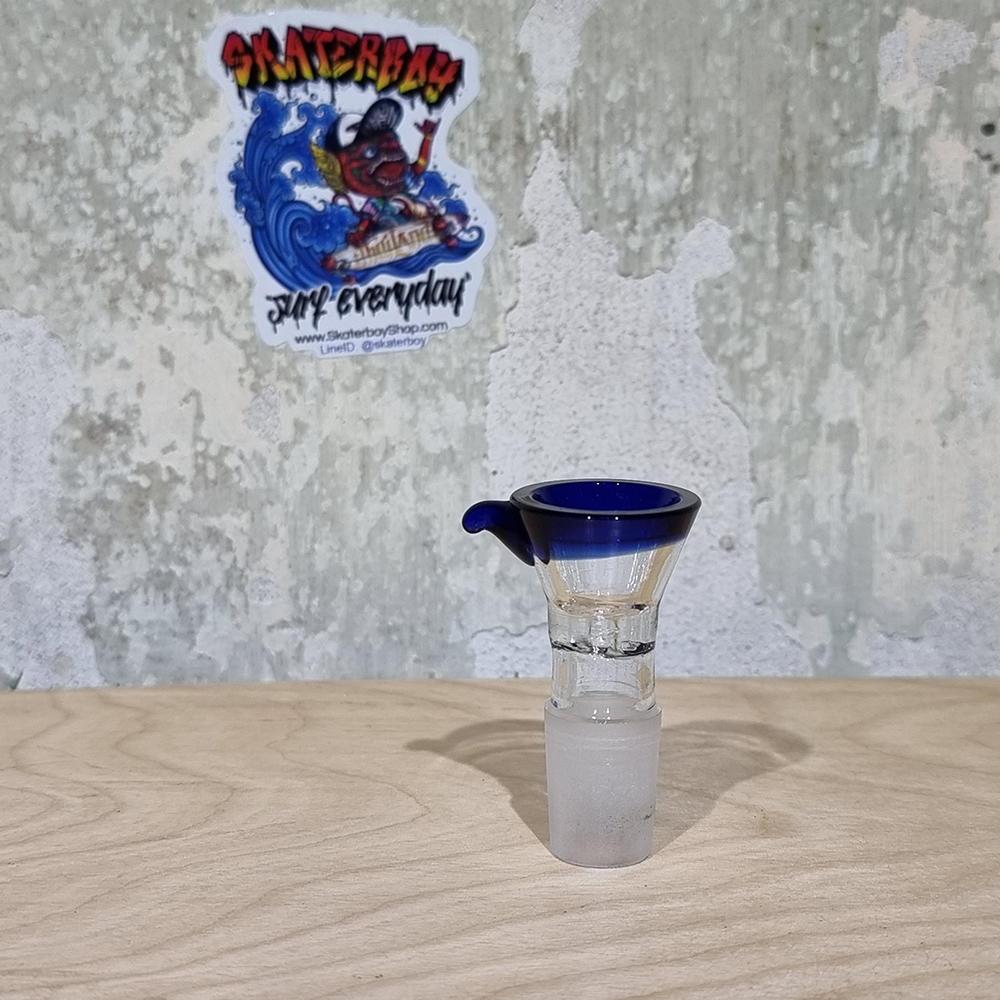 [1005] บัวผัน แก้ว ทรงกรวย มีจงอย จับกันร้อน ขนาด 18mm ขอบสี