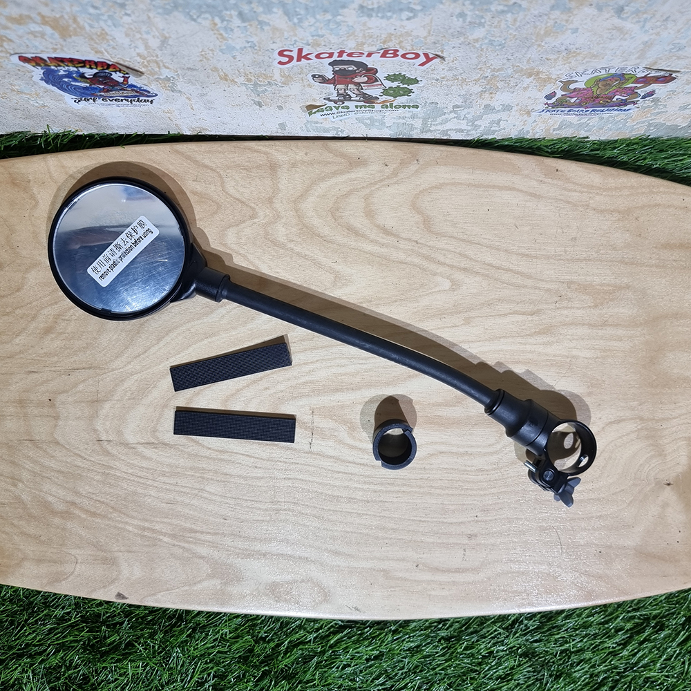 [0901] กระจกมองข้างจักรยาน ฐานหมุนได้ 360 กระจกปรับองศาได้ ดัดงอง่าย แข็งแรง