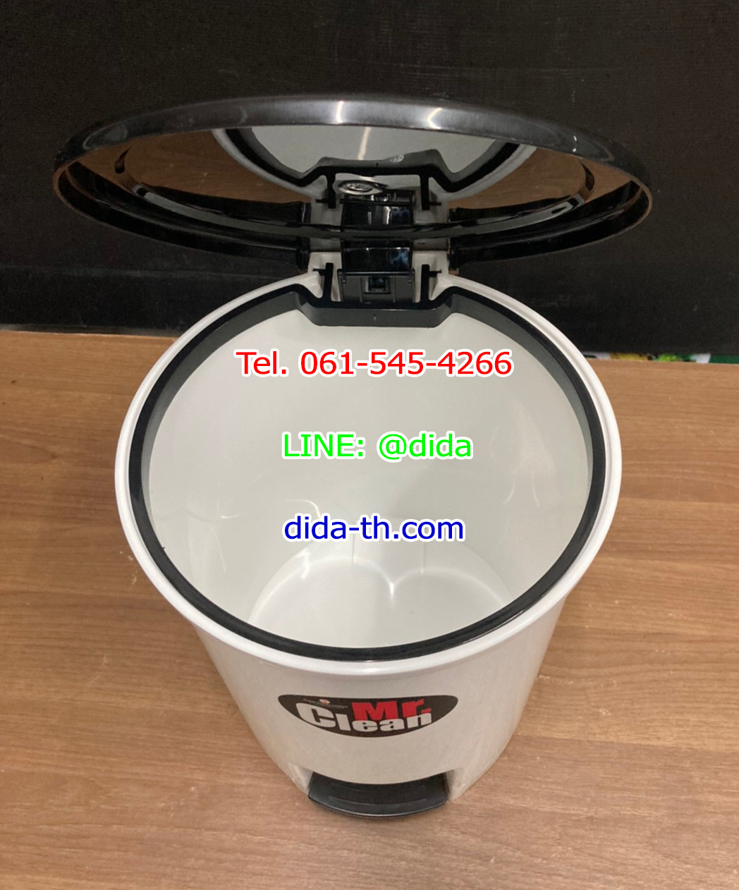 ถังขยะเท้าเหยียบ ทรงกลม 12 ลิตร