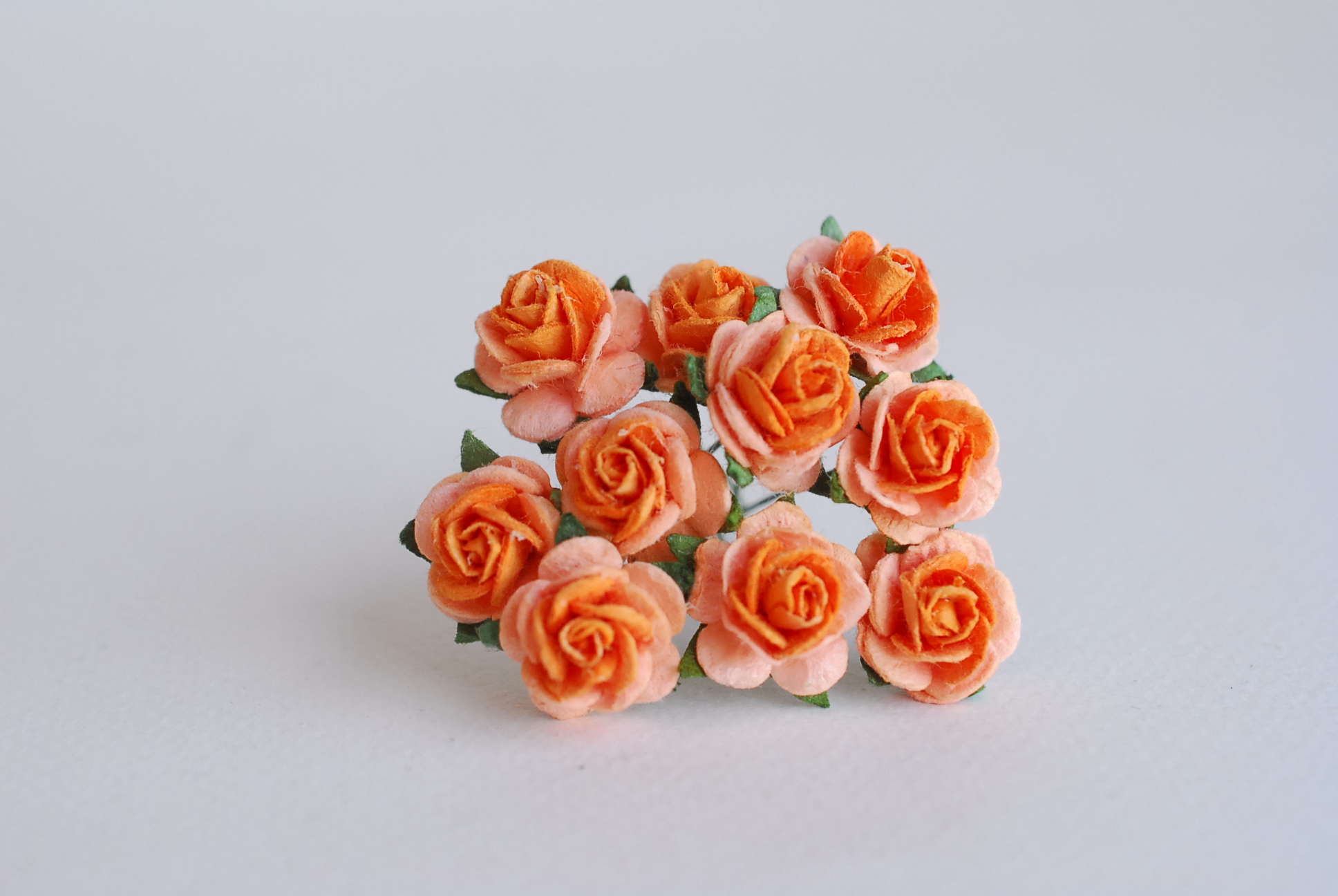 ดอกไม้กุหลาบกระดาษ, ดอกกุหลาบกระดาษสา ดอกกุหลาบจิ๋ว ดอกกุหลาบกระดาษสา สำหรับประดับ ตกแต่งของชำร่วย, งานแต่งงาน สีMIXED แดงปัดเหลือง ส้มทูโทน เขียวปัด เหลืองปัด ฟ้าตุ่นปัด ม่วงปัดขาว ม่วงปัดครีม ม่วงอ่อนปัดขาว และ ชมพูปัดครีม ขนาด 1.5 cm. จำนวน 100 ดอก