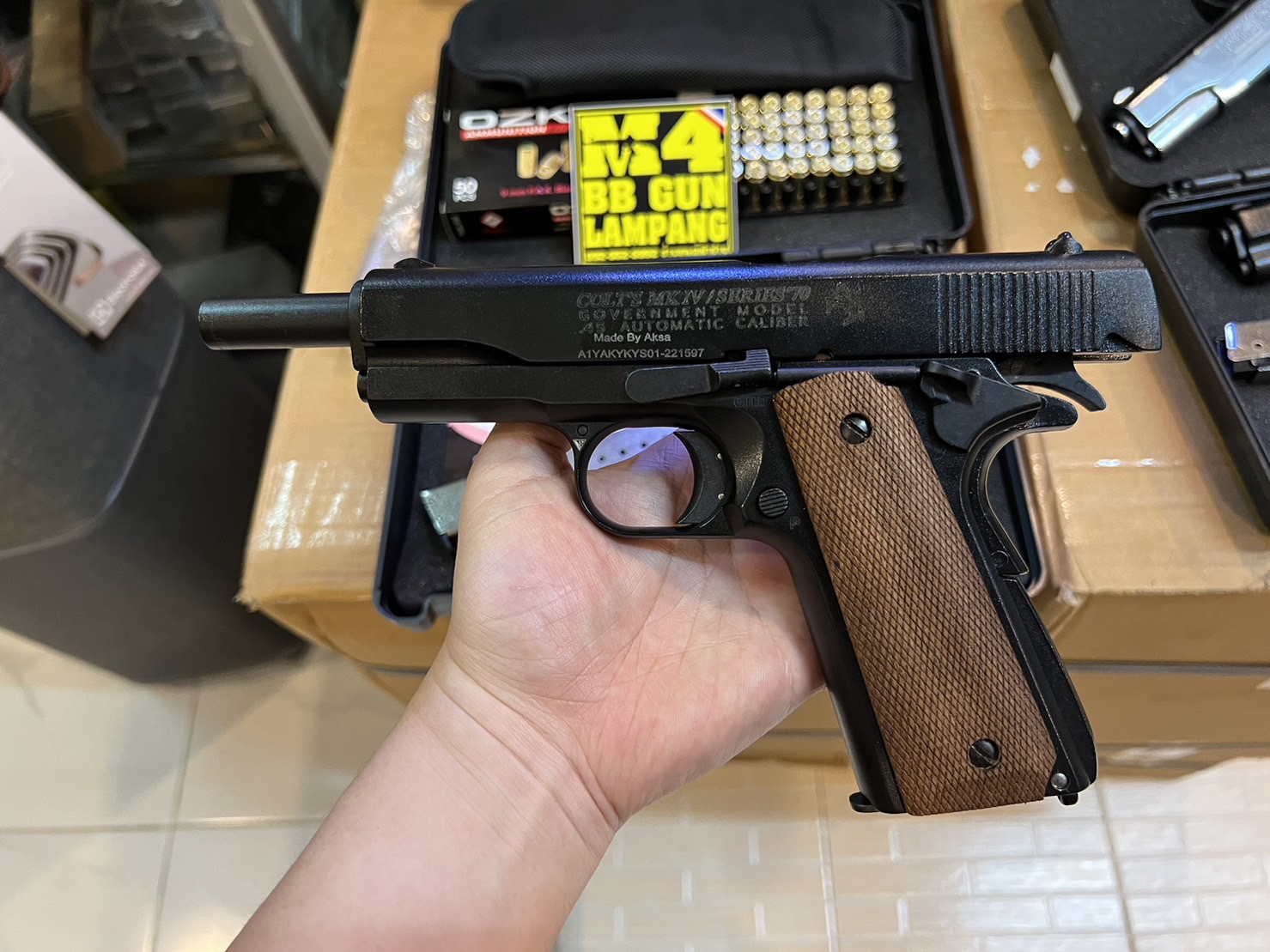 AKSA COLT 1911 ลาย Series 70 สีดำ