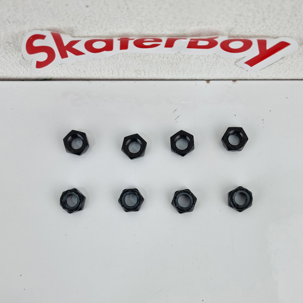 [0314] น็อตยึดล้อสเก็ตบอร์ดไว้กับทรัค สีเงิน สีดำ (มีราคาส่ง)