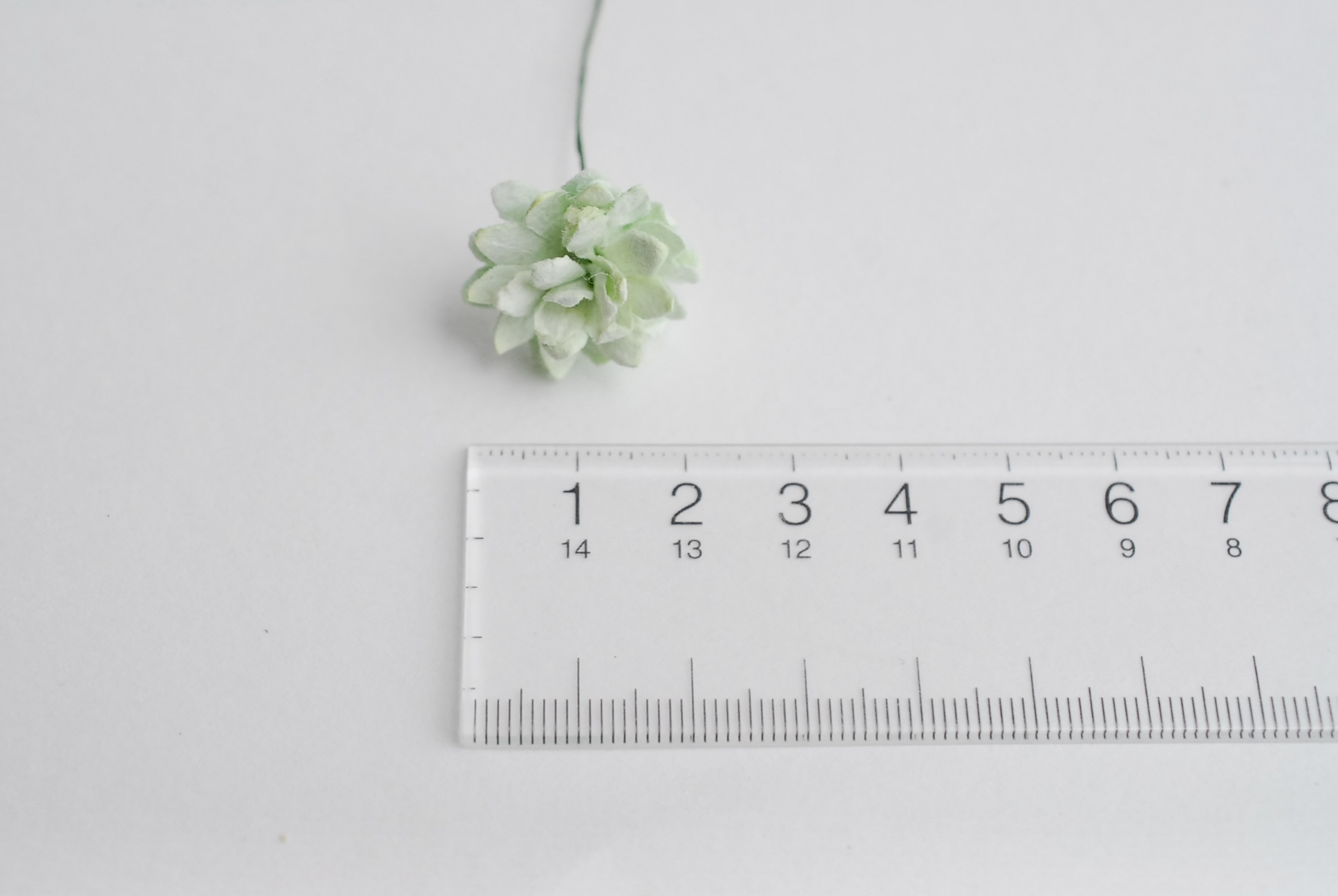 ดอกไม้ประดิษฐ์, ดอกไม้กระดาษสา, ดอก gypsophila, ดอกยิปโซ งานประดิษฐ์ตกแต่งของชำร่วย, ดอกไม้ทำพานพุ่ม,พานพวงมาลัย, พานรับไหว้, ขนาด 2 cm. สีเขียวมิ้นต์